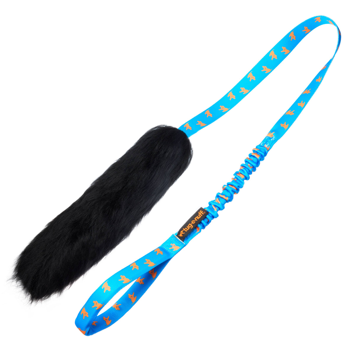 Tug-E-Nuff Sheepskin Bungee Chaser Interactive Dog Tug Toy