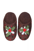 Hand felted Christmas slippers