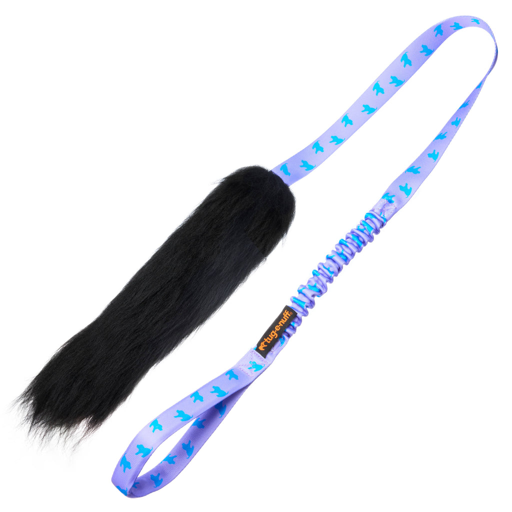 Tug-E-Nuff Sheepskin Bungee Chaser Interactive Dog Tug Toy