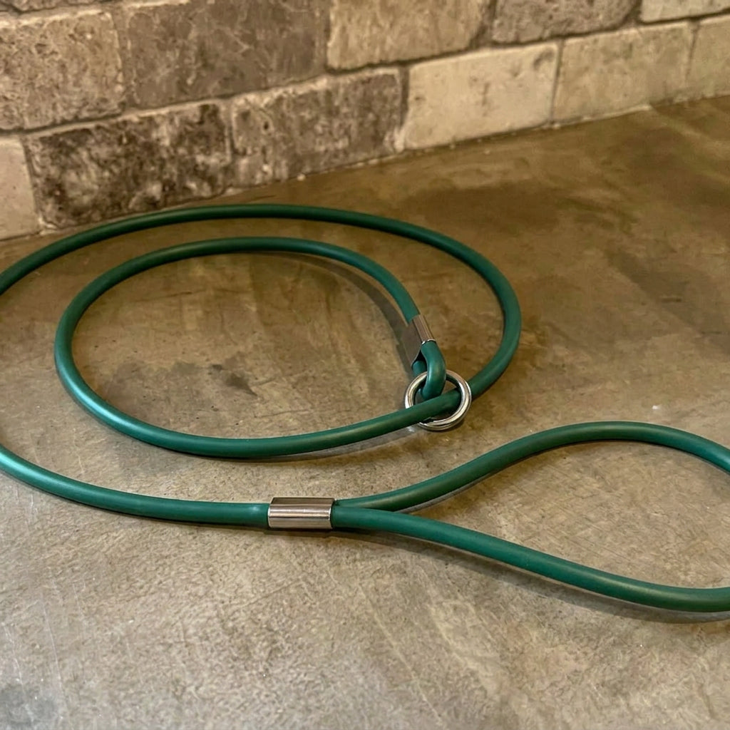 Biothane gundog slip lead hunter green